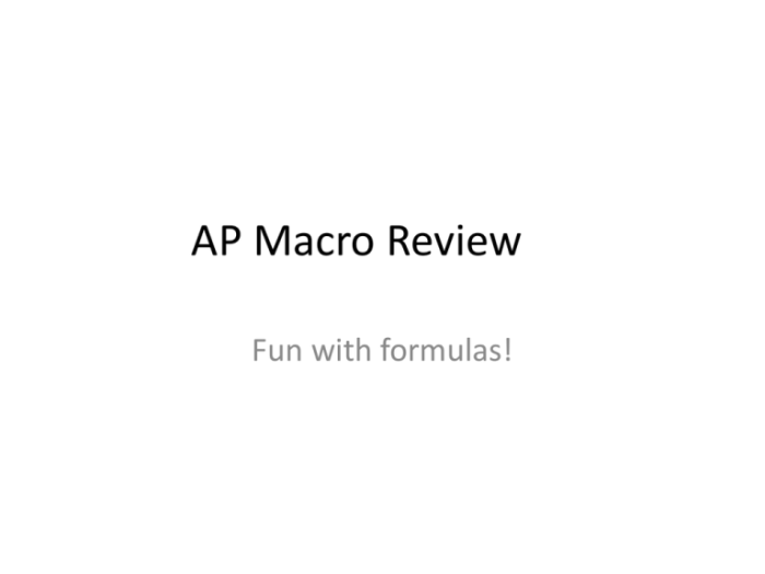 Ap macro ultimate review packet