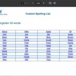 Spelling bee 2024 word list pdf printable