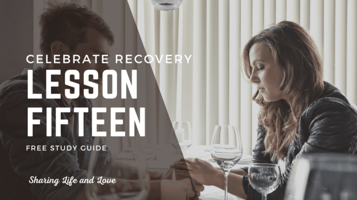 Celebrate recovery lesson 15 answers