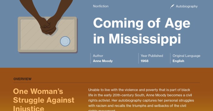 Coming of age in mississippi chapter summaries